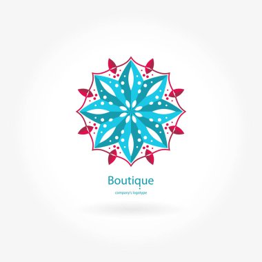 Vintage güzel dairesel logo