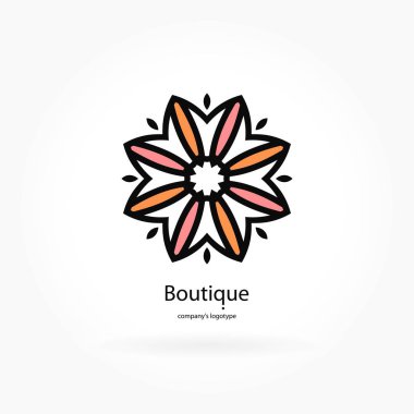 Vintage güzel dairesel logo