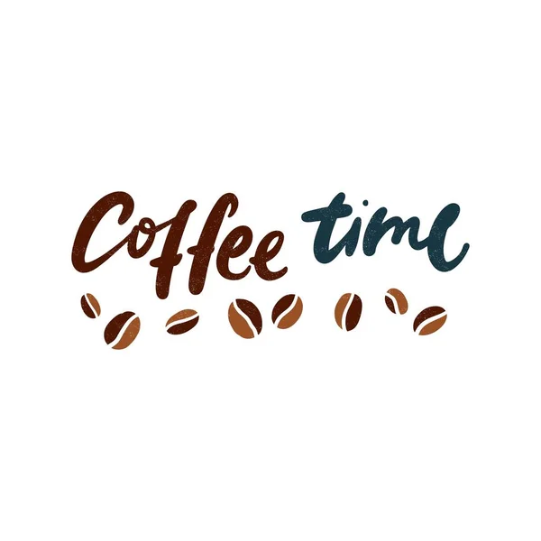 Schriftzug zur Kaffeezeit — Stockvektor