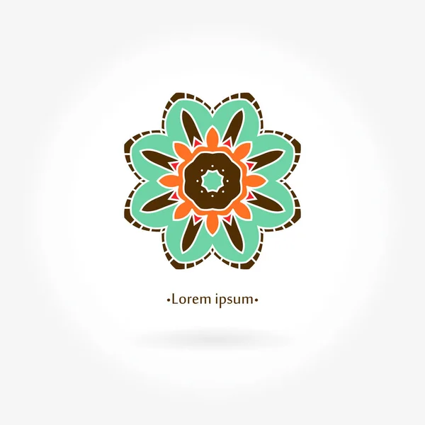 ヴィンテージの美しい円形ロゴ — ストックベクタ
