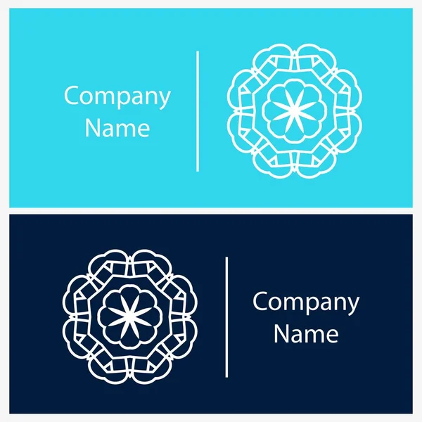 Dairesel logolu kart şablonu