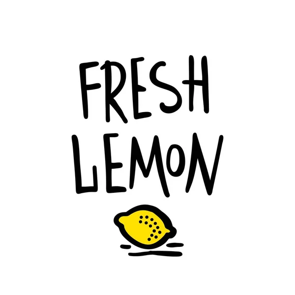 Fruits frais au citron — Image vectorielle