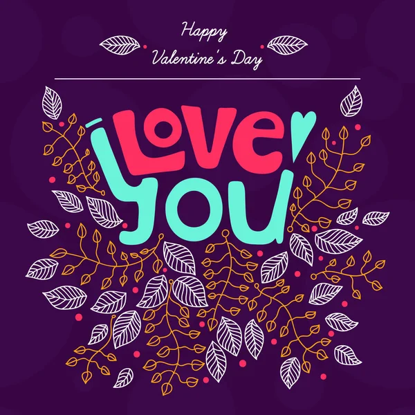 Happy Valentine's Day card — Stock Vector