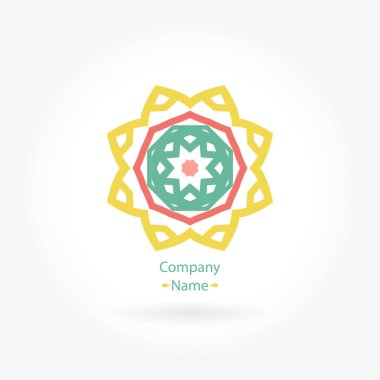 Vintage güzel dairesel logo