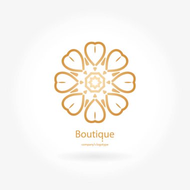  Bir çiçek şeklinde logo 