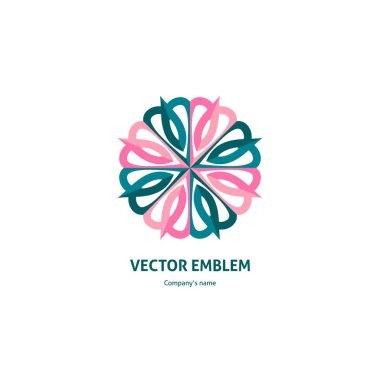 Vintage güzel dairesel logo