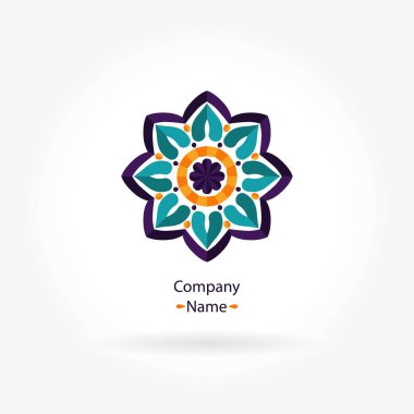 Vintage güzel dairesel logo