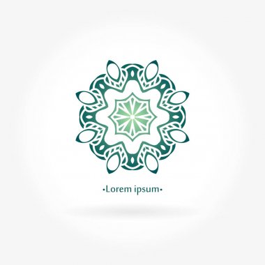 Vintage güzel dairesel logo