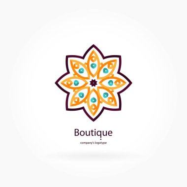 Vintage güzel dairesel logo