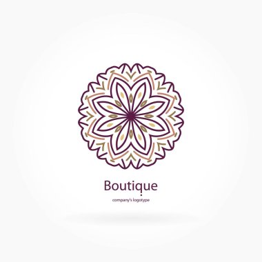 Vintage güzel dairesel logo