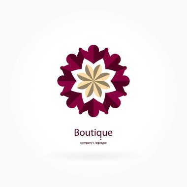 Vintage güzel dairesel logo