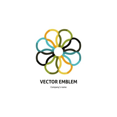 Vintage güzel dairesel logo