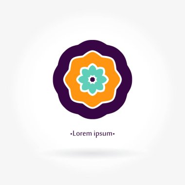 Vintage güzel dairesel logo