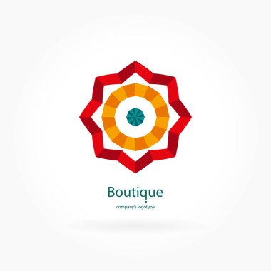 Vintage güzel dairesel logo