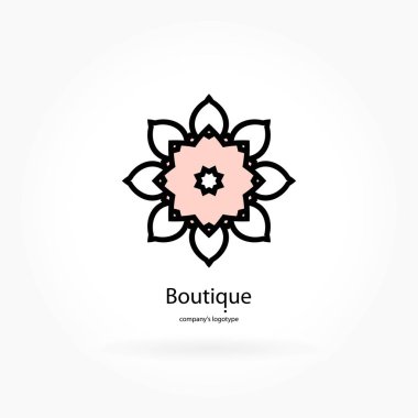 Vintage güzel dairesel logo