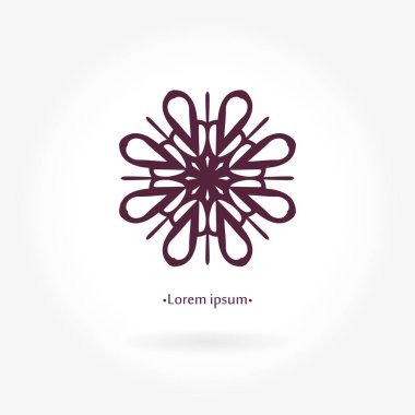 Vintage güzel dairesel logo