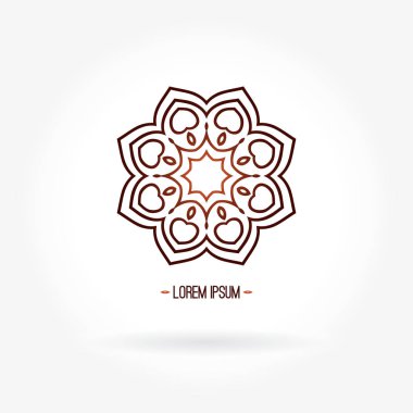 Vintage güzel dairesel logo