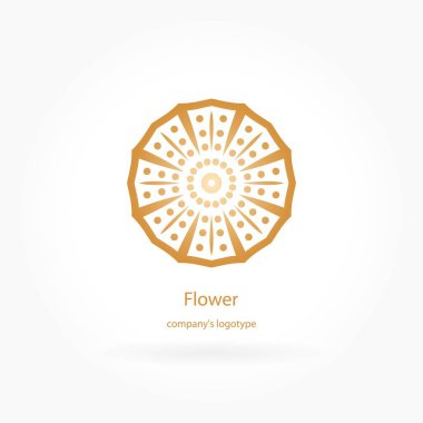  Bir çiçek şeklinde logo 