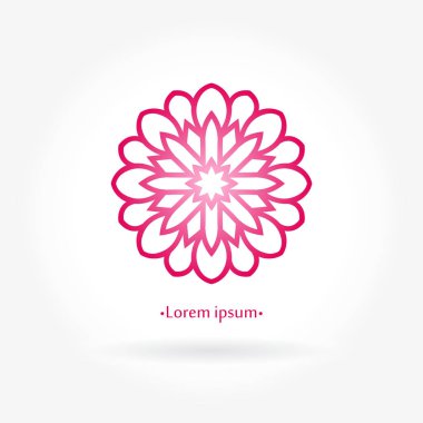 Vintage güzel dairesel logo