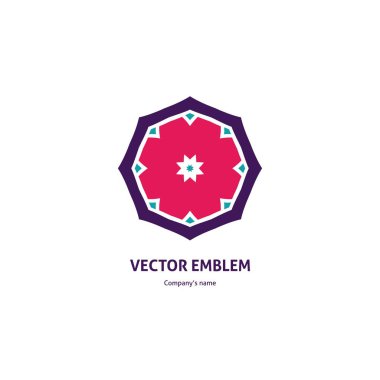 Vintage güzel dairesel logo