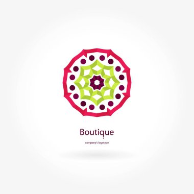 Vintage güzel dairesel logo