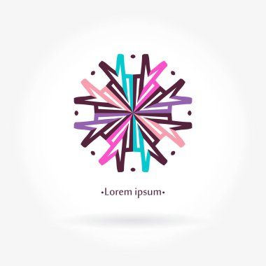 Vintage güzel dairesel logo