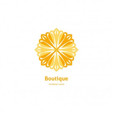  Bir çiçek şeklinde logo 