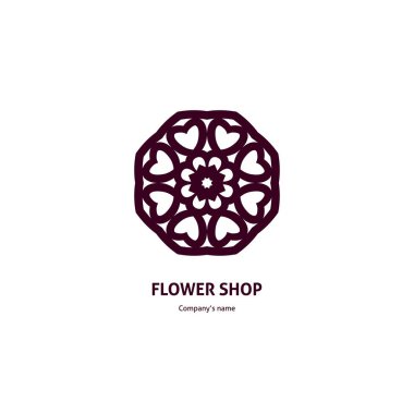 Vintage güzel dairesel logo