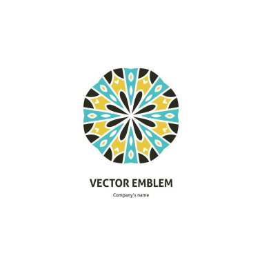 Vintage güzel dairesel logo