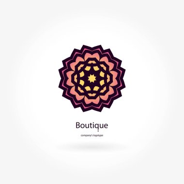 Vintage güzel dairesel logo