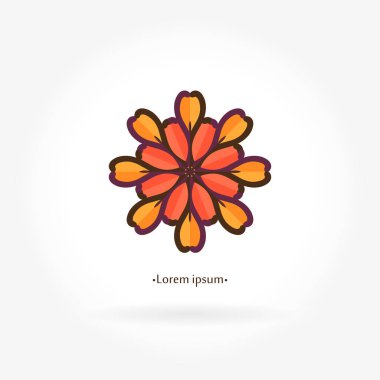 Vintage güzel dairesel logo