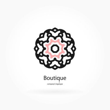 Vintage güzel dairesel logo