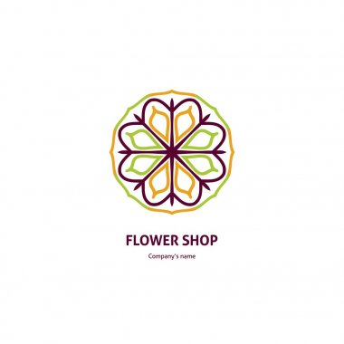 Vintage güzel dairesel logo