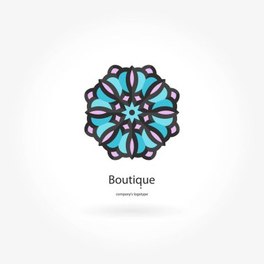 Vintage güzel dairesel logo