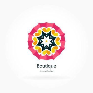 Vintage güzel dairesel logo