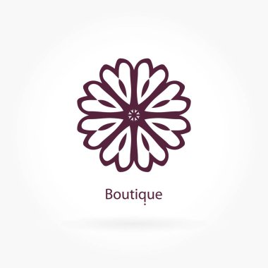 Vintage güzel dairesel logo