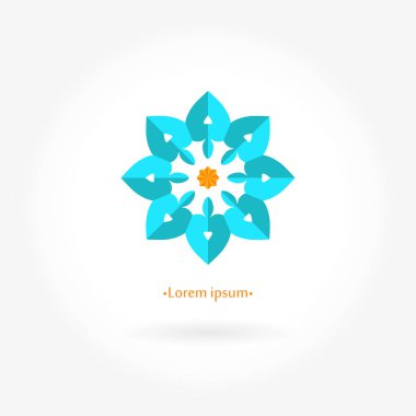 Vintage güzel dairesel logo