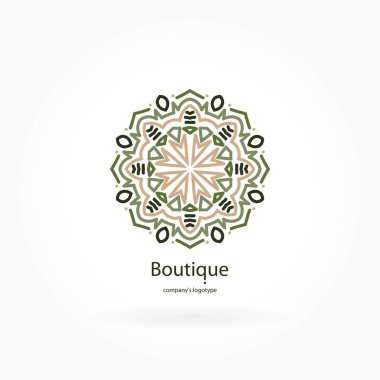 Vintage güzel dairesel logo