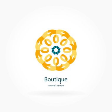 Vintage güzel dairesel logo