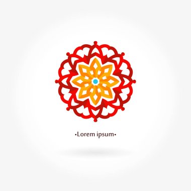 Vintage güzel dairesel logo