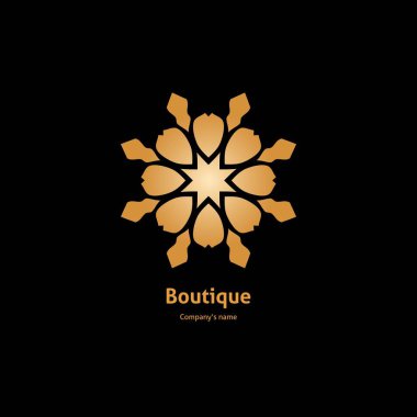  Bir çiçek şeklinde logo 