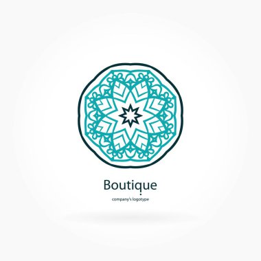 Vintage güzel dairesel logo