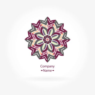 Vintage güzel dairesel logo