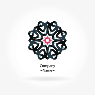 Vintage güzel dairesel logo