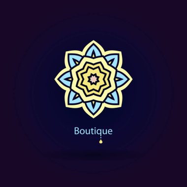 Vintage güzel dairesel logo