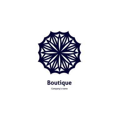 Vintage güzel dairesel logo