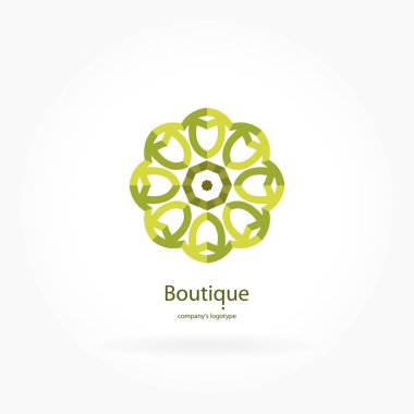 Vintage güzel dairesel logo