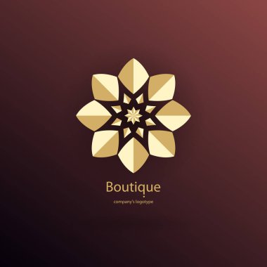  Bir çiçek şeklinde logo 