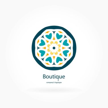 Vintage güzel dairesel logo