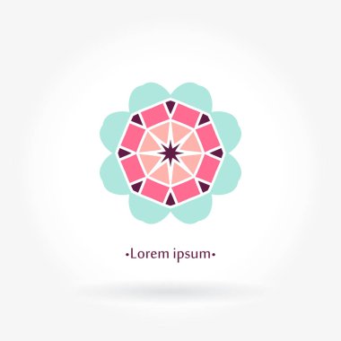 Vintage güzel dairesel logo